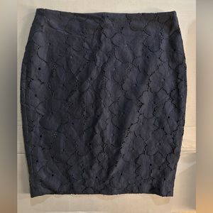 NWT Banana Republic Navy Blue Lace Pencil Skirt